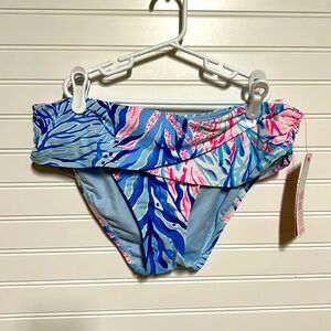 NWT size 8 Lilly Pulitzer Lagoon Sarong Hipster Swim Bottoms